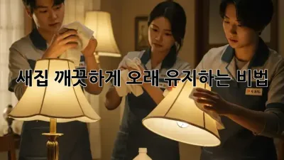 새집, 깨끗하게 오래 유지하는 비법!