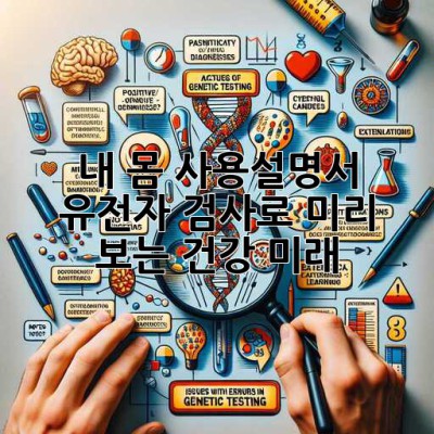 내 몸 사용설명서🧬 유전자 검사로 미리 보는 건강 미래