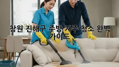 창원 진해구 주방 거주 청소 완벽 가이드