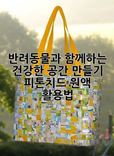 반려동물과 함께하는 건강한 공간 만들기: 피톤치드 원액 활용법