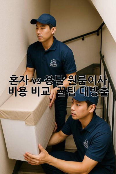 혼자 vs 용달🚚 원룸이사 비용 비교 & 꿀팁 대방출🍯