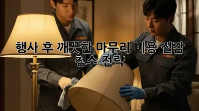 행사 후 깨끗한 마무리: 비용 절감 청소 전략